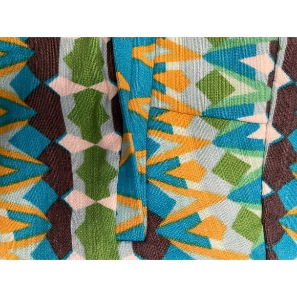 J. Crew Women's Tribe Geometric Retro Cotton Linen Shorts Size 2 - Picture 3 of 5